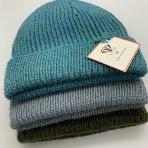 Unisex Alpaka Kaschmir Mütze - grüne Mütze, gestrickte Mütze, Kaschmir Mütze, Herren Kaschmir Mütze, Alpaka Mütze, Herren Alpaka Mütze
