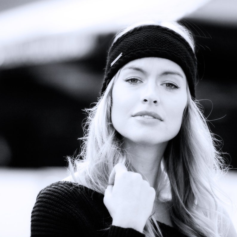 Ladies Black Cashmere Ear Warmer / Headband Etsy UK