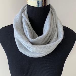 Cachecol de cashmere, gola leve de cashmere puro, cachecol tubular, aquecedor de pescoço