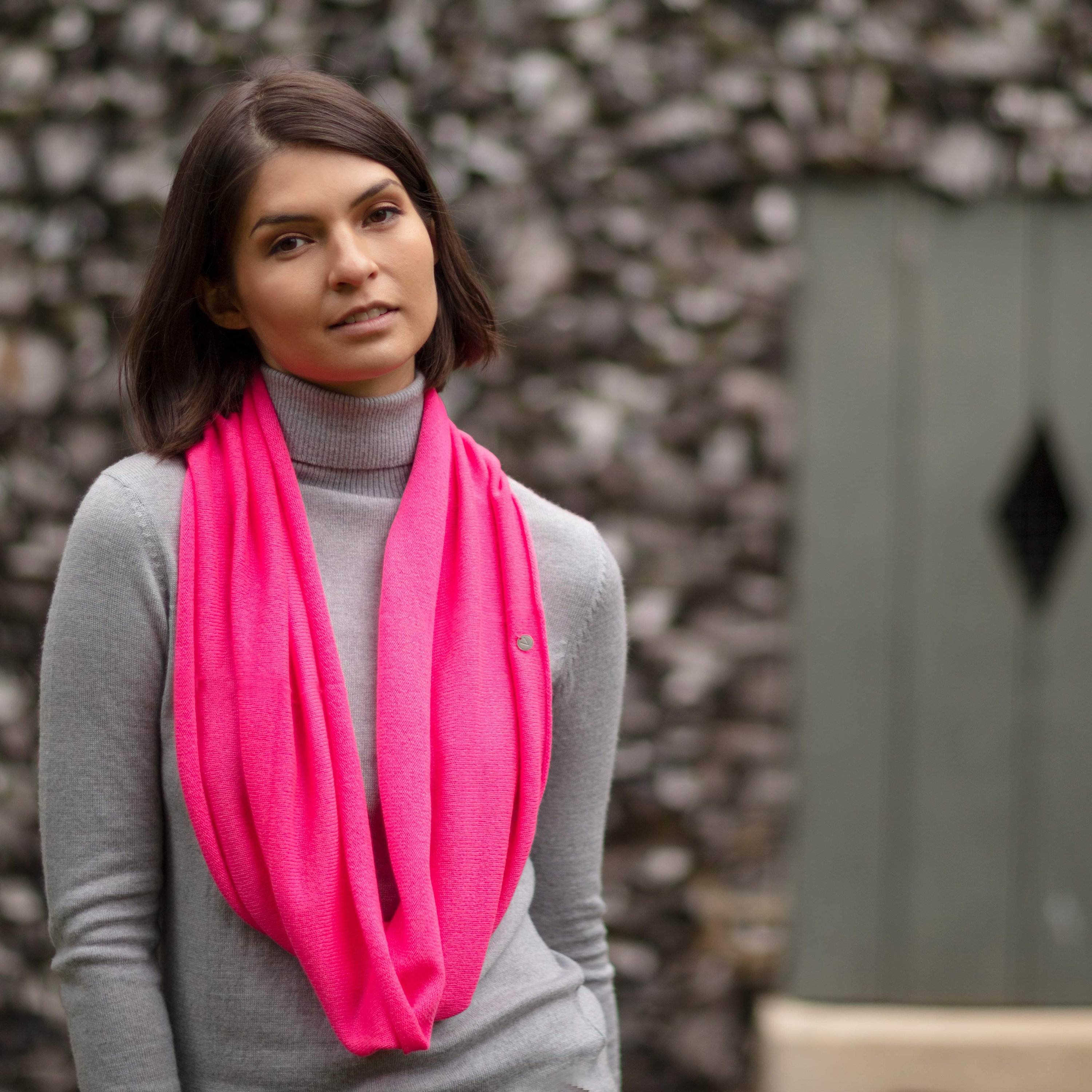 Cashmere snood, lightweight pure cashmere cowl, snood, neck Cashmere snood, lightweight pure cashmere cowl, snood, neck