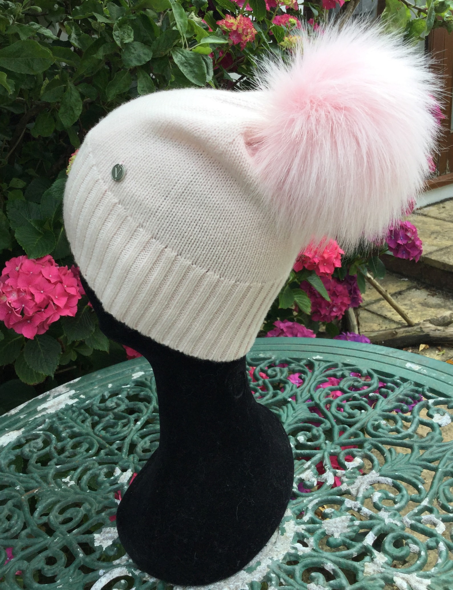 Lightweight Cashmere Pom Pom Hat, Cashmere Hat, Cashmere Pom Pom, Cashmere Beanie Etsy UK