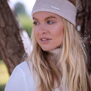 Ladies cashmere ear warmer / headband image 5