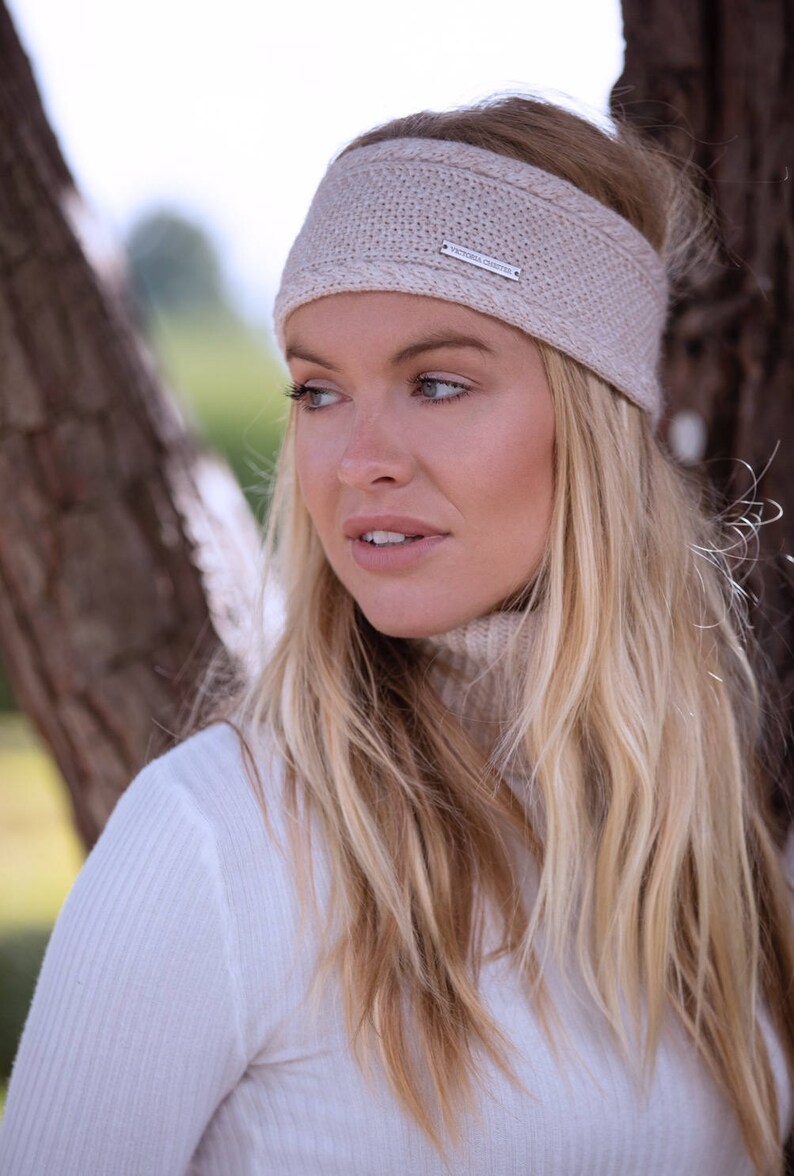 Ladies cashmere ear warmer / headband image 5