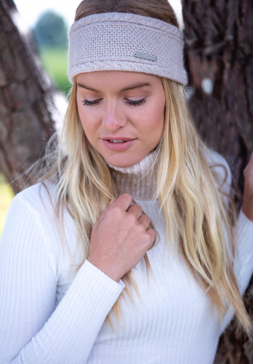 Ladies cashmere ear warmer / headband