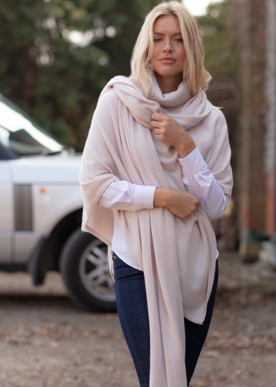 Cashmere oversized scarf wrap discount