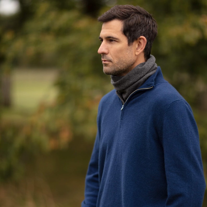 Mens Cashmere Snood Cashmere Snood Cashmere Neck Warmer Etsy UK