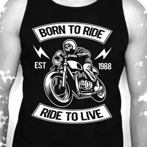 40eme Anniversaire Cadeau Cadeau Homme Biker Gilet Top Born To Etsy