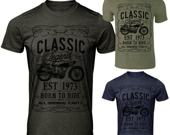 Cool Biker Gifts for Him Mens Motorbike Tee Shirt Black - Etsy