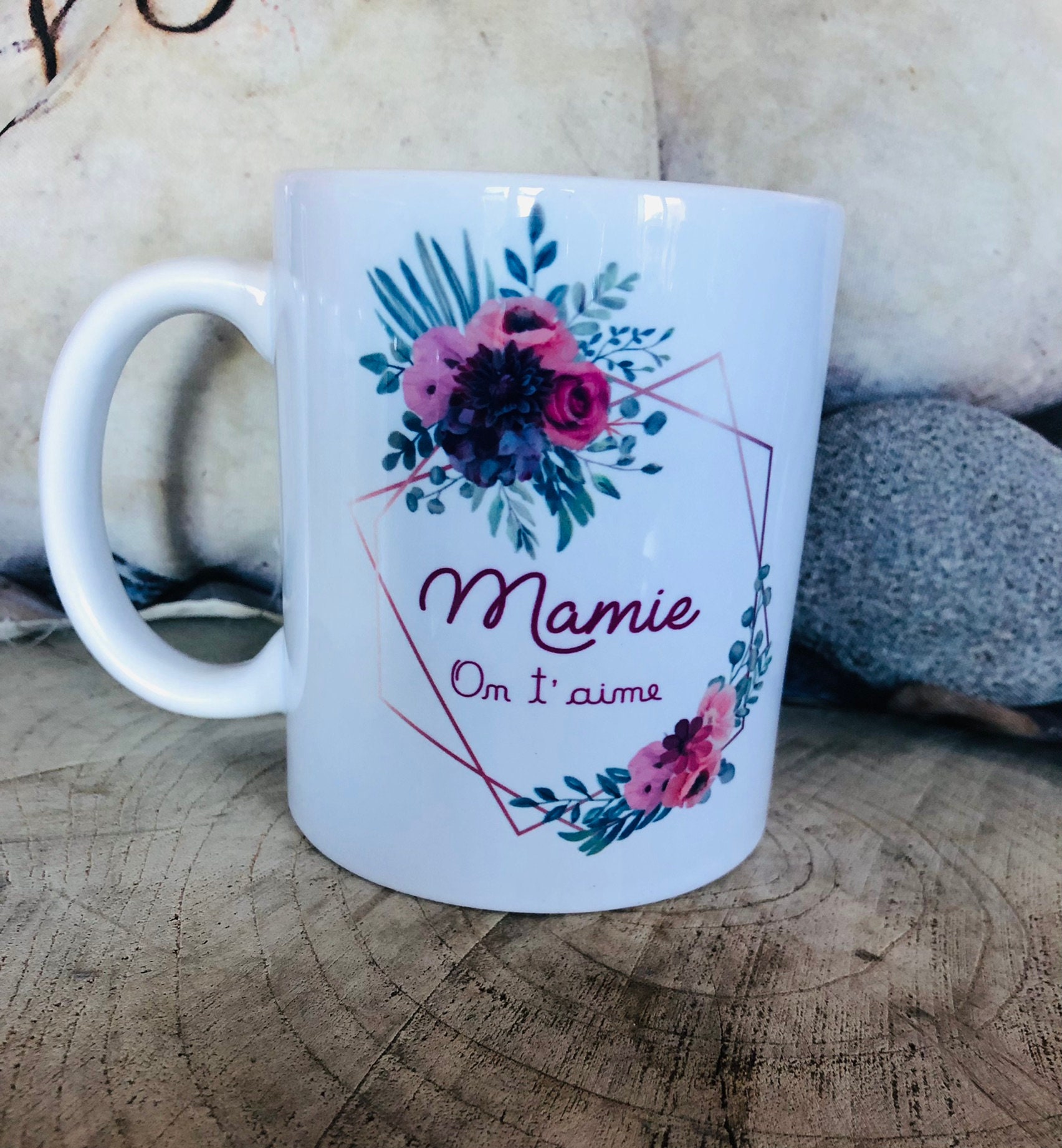 Mug Personnalisé Mamie On T'aime