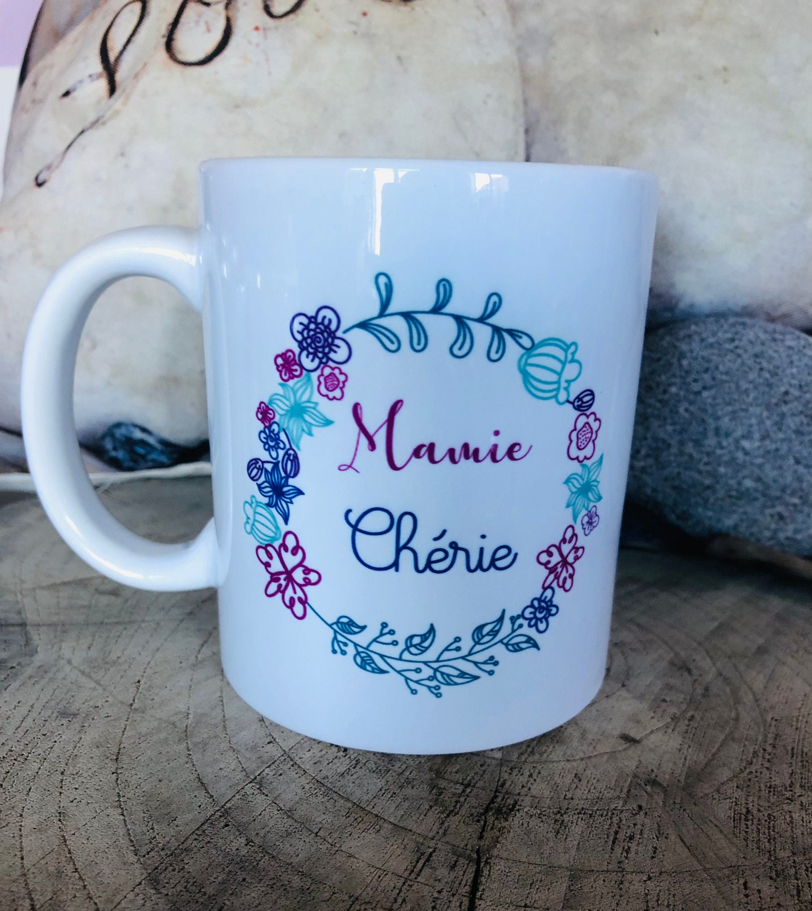 Mug Personnalisé Mamie Chérie