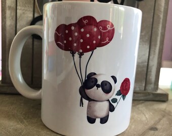 MUG personnalisé Saint Valentin PANDA Love