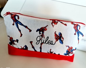 Trousse écolière  personnalisée thème spiderman