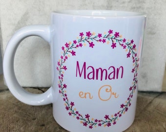 MUG personnalisé maman en Or