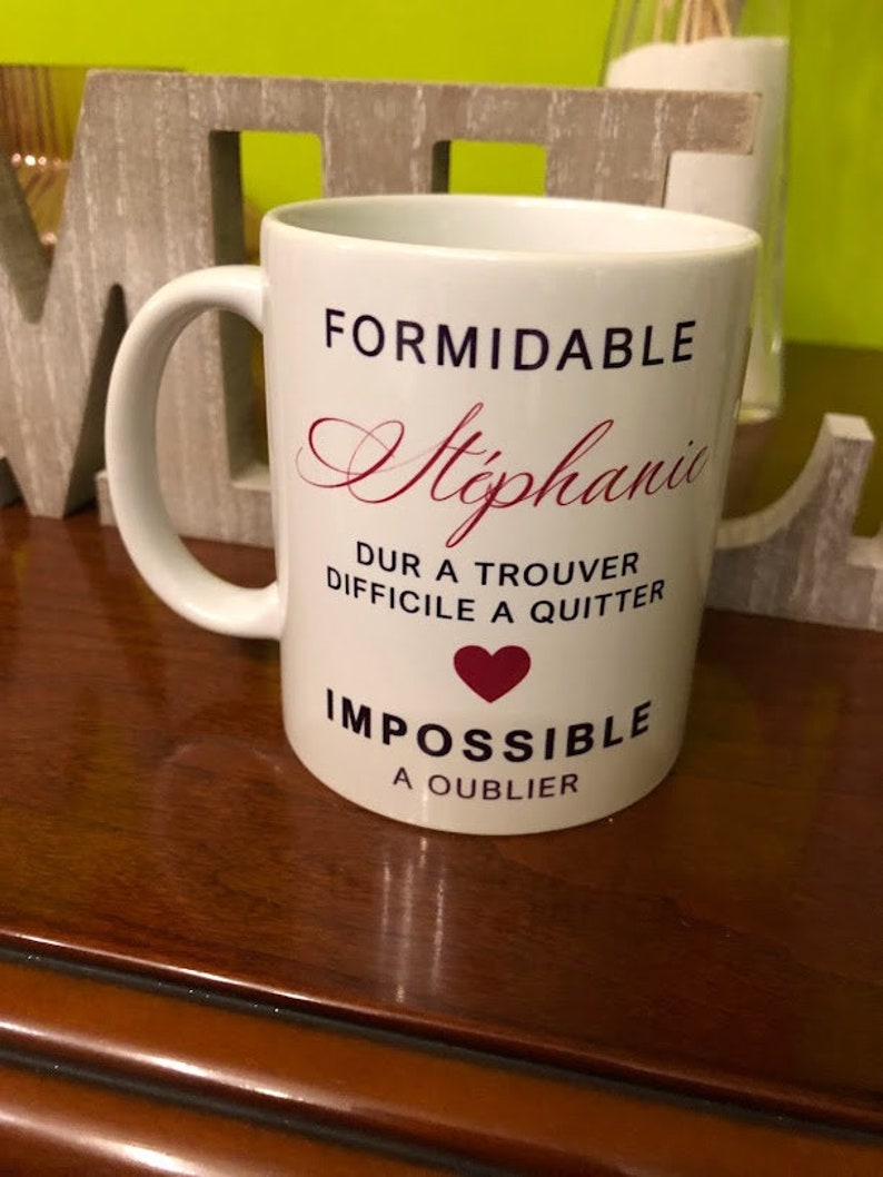 MUG personnalisé formidable collègue framboise