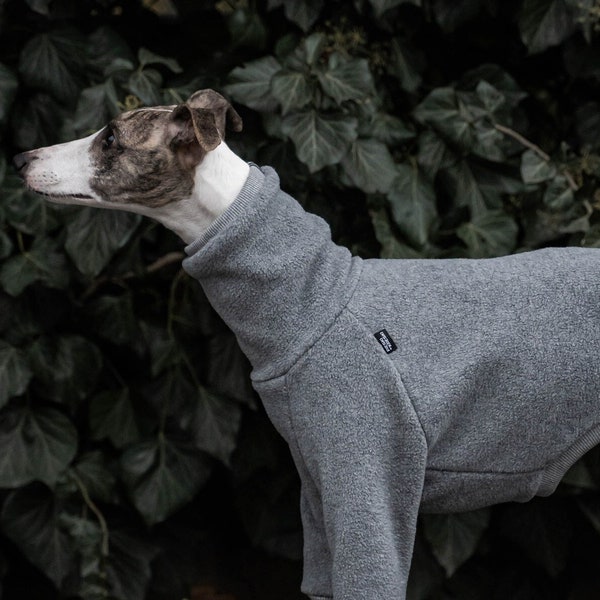 Fleece PRO - Jumpsuit for Whippet - whippet clothes - GREY