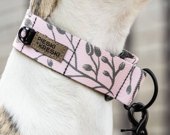 Collare Martingale ideale per whippet, levriero, accessori per cani / levriero italiano, whippet, saluki - Make me bloom (semplice)