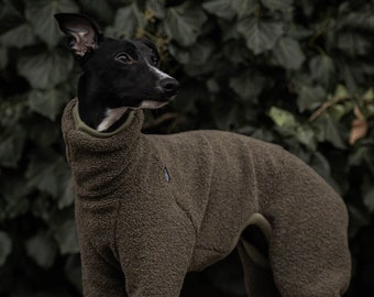 42% wool - Jumpsuit for Whippet - whippet clothes - KHAKI