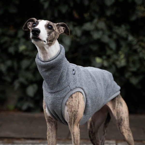 Fleece PRO - Sweatshirt for Whippet - whippet clothes - GREY