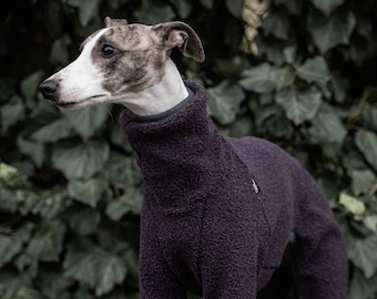 42% wool - Jumpsuit for Whippet - whippet clothes - PURPLE
