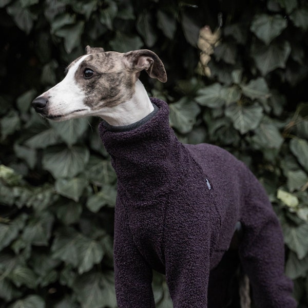 42% wool - Jumpsuit for Whippet - whippet clothes - PURPLE