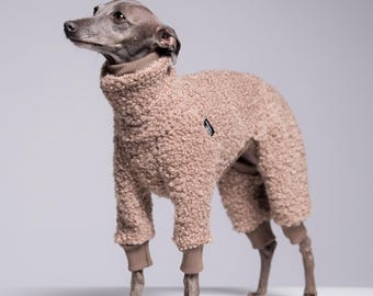 75% Wool Italian Greyhound Jumpsuit – Iggy dog Overall, iggy clothes, Beige