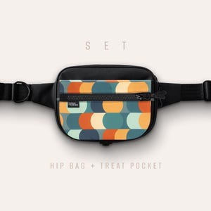 2en1 Sac de promenade pour chien avec sac à friandises, Sac premium pour le dressage des chiens, Accessoires pour chiens - Bonita