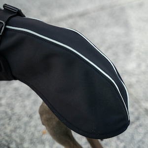 Softshell Manteau pour Iggy avec réflecteurs Vêtements pour lévrier italien NOIR image 5