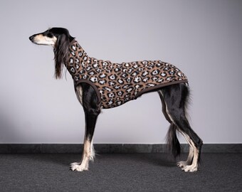 Zoeyゾーイ●犬服●ハンドメイド 胴36 NO.705 34% wool - Comfortable sweater for a big sighthounds - saluki