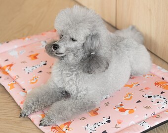 Waterproof, roll-up travel dog mat, blanket for small and large dogs, handmade travel dog bed, top quality - perfect for traveling!