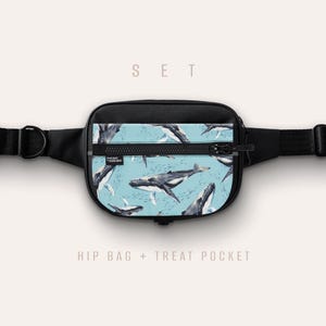 2en1 Sac de promenade pour chien avec sac à friandises, Sac premium pour le dressage des chiens, Accessoires pour chiens - Bonita