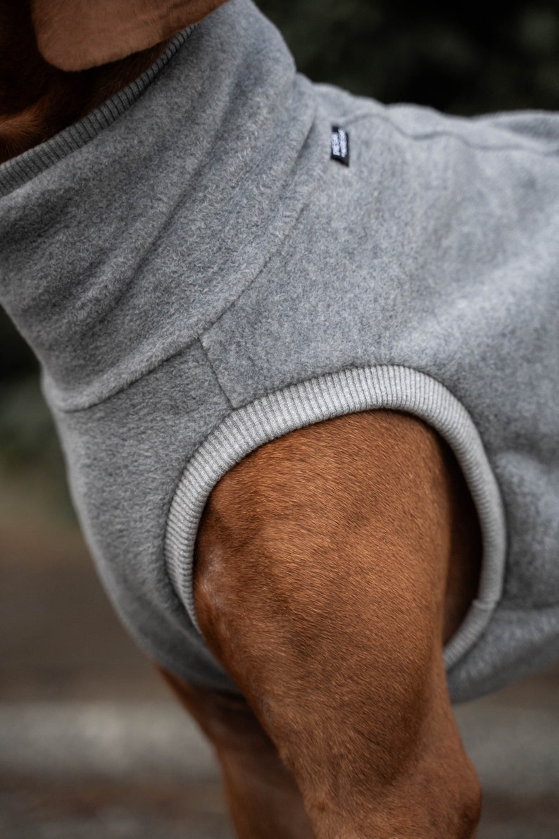 Fleece PRO Sweatshirt für Vizsla Hundebekleidung Grau Bild 6