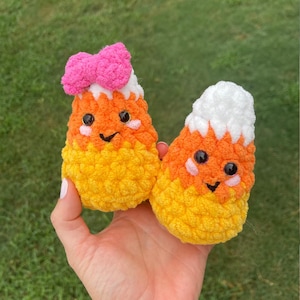 Cute Plushie Candy Corn Crochet Pattern PDF, Easy Amigurumi Crochet Candy Pattern, Beginner Halloween Crochet DIY, Printable Pattern