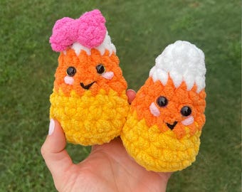 Candy Corn Crochet Plushie Pattern PDF, Easy Amigurumi Crochet Candy Pattern, Beginner Halloween Crochet DIY, Printable Pattern