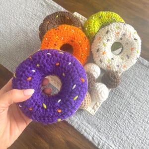 Crochet Donuts Bundle!  Mini Donut and Big Donut Pillow Pattern PDF –Amigurumi Large Donut Plush in 3 Sizes + Donut Holes – Instant Download