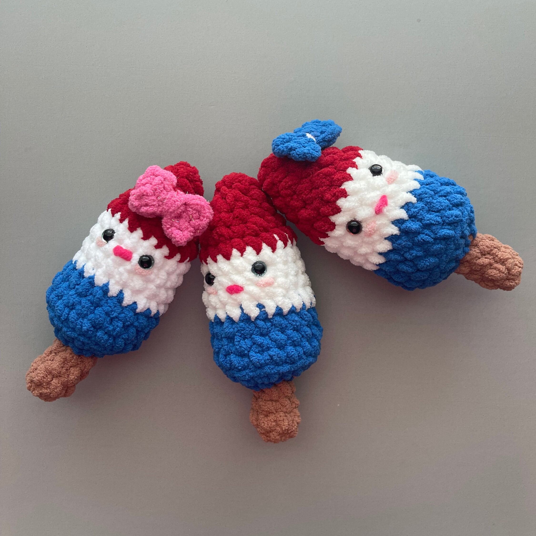 Bomb Pop Crochet Pattern, Crochet PDF Popsicle Plushie Pattern Easy ...