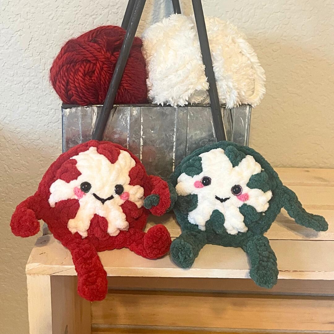 Crochet Peppermint Pattern PDF, Christmas Holiday Sweet Candy Yarn ...