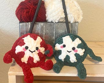 Crochet Peppermint Pattern PDF, Christmas Holiday Sweet Candy Yarn Crochet Pattern, Cute Crochet, Crochet Food