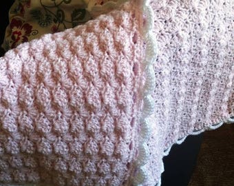 Baby blanket, blanket, girl, pink, soft, cuddly, warm,
