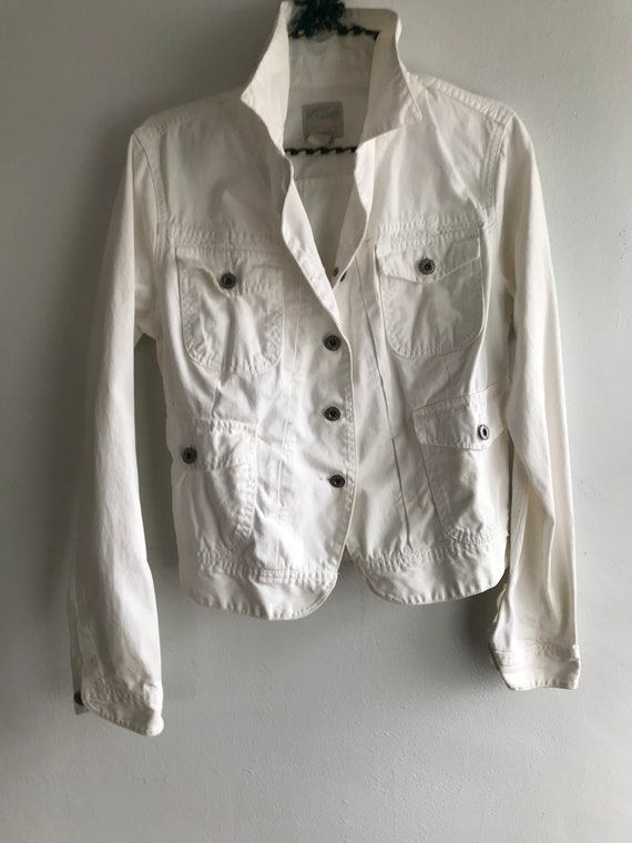 lucky brand white jean jacket