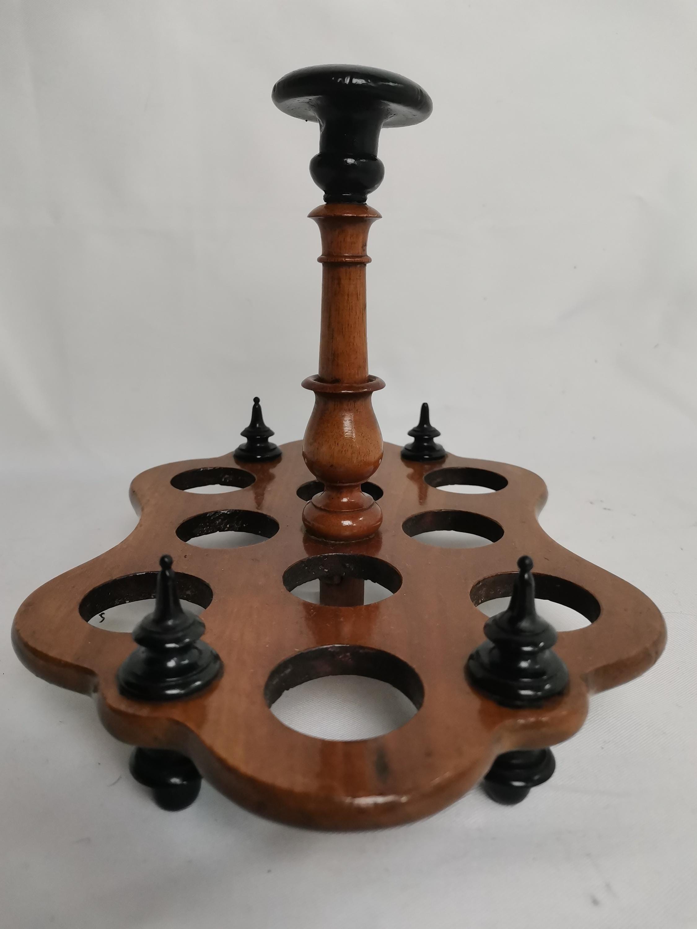Antique Wooden Egg Rack for 10 Eggs With Black Lathing 1880s ...