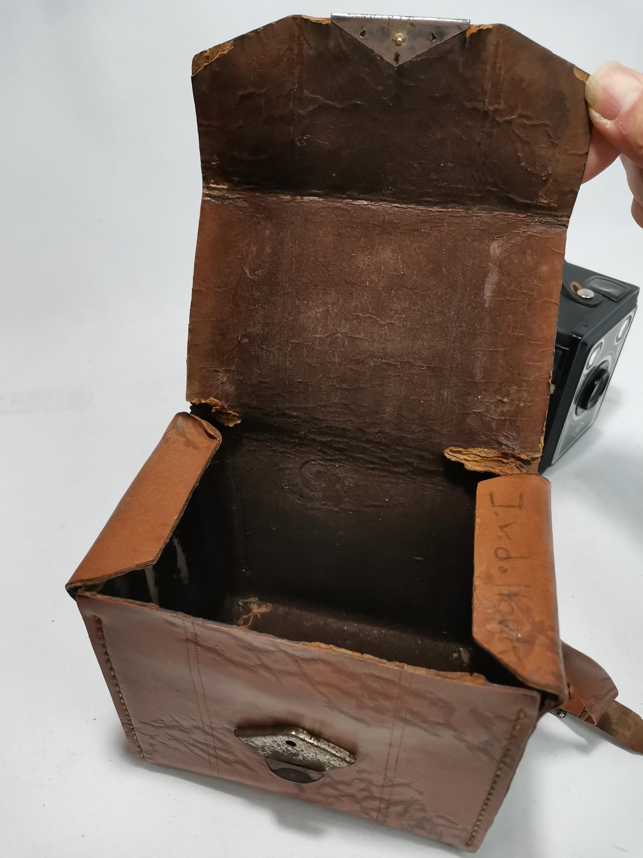 クラシックカメラ　KRAFT Antique Agfa Box Camera With Leather Case 1930s Made in Germany