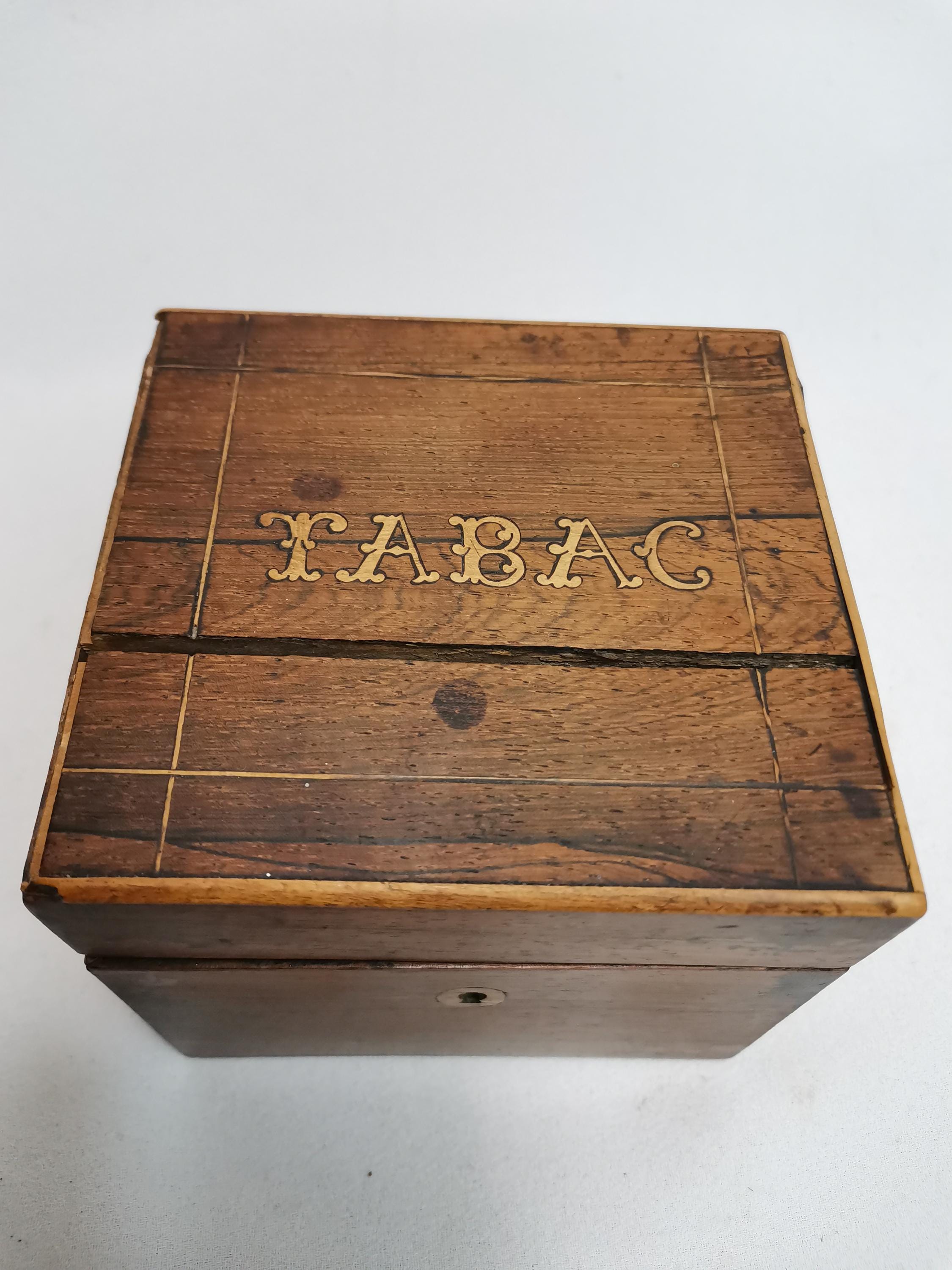 Antique Wooden Tobacco Storage Box With Inlay 1900s Small Wooden Box for  Tobacco | Small Wood Chest for Tobacco | Antique Box Tabac