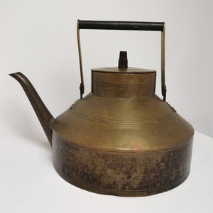 Antique copper art deco teapot KMD Royal Holland 1910s Decorative tea kettle | Antique teapot Antique tea kettle copper Art deco tea kettle