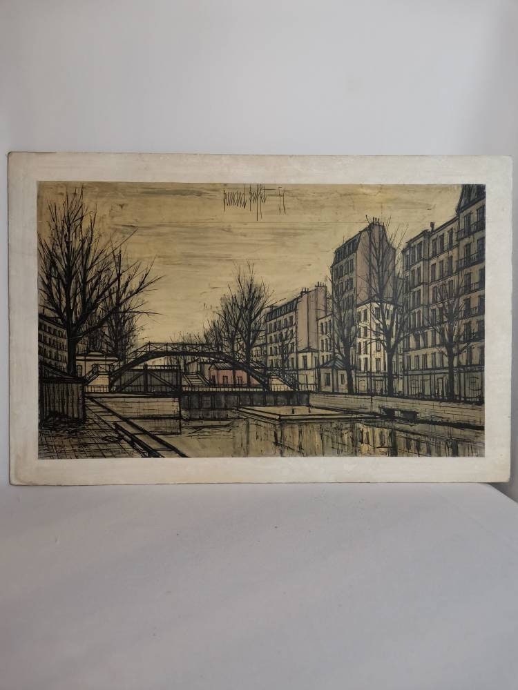 ベルナール・ビュッフェ、「PAYSAGES DE PARIS-Canal il_fullxfull.4353714443_lh3q.jpg