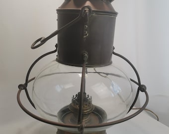 Large Copper Ship Lantern by William Harvie & Co Pattern 372 W