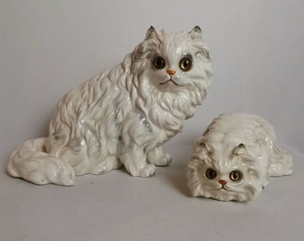 ヴィンテージ ベスウィック シャム猫の置物：イギリスの磁器