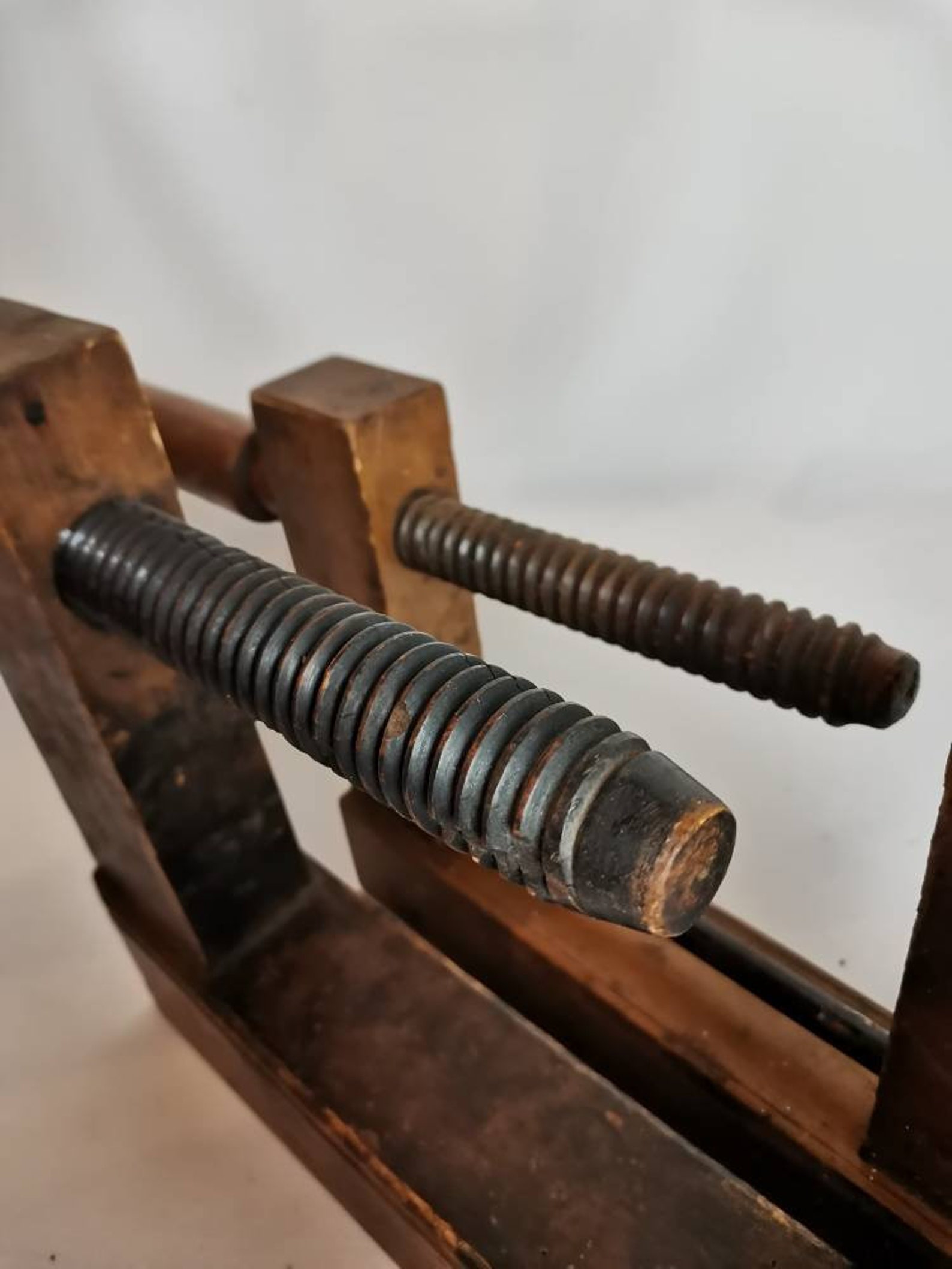 Set of Antique Oak Wood Glue Clamps 1920s Antique Clamps Etsy