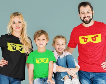 Ninja eyes shirts, Ninja eyes matching shirts, Ninja shirts family, Themepark shirts, Matching birthday Ninja shirts, Family vacation shirts