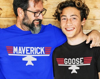 Father and Son Matching Shirts, Maverick and Goose shirts, Father son shirts, Matching daddy and son, Fathers day shirts