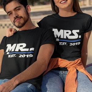 DIsney honeymoon shirts, Mr and Mrs couple shirts, Husband and wife shirts, Disney trip shirt, Together since shirts, Matching couple shirts